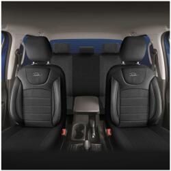 Panda Set Huse Scaune Auto pentru Nissan Almera - Panda Prestige, Negru-Gri, 11 piese
