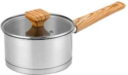FLORINA Cratita inox Florina Fitter, cu capac din sticla, 16 cm, 1.6 litri