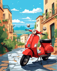 Alkotásutca Olasz életérzés - Számfestő készlet kereten 40x50