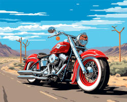 Alkotásutca A szabadság útja - Számfestő készlet kereten 40x50