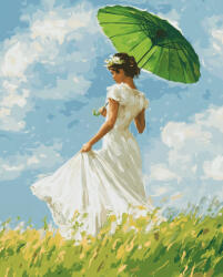 Alkotásutca Séta a mezőn - Számfestő készlet kereten 40x50