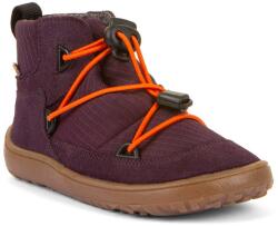 Froddo pantofi barefoot pentru fete TEX TRACK Purple G3110267-4 | încălțăminte pentru copii cu închidere cu arici la gleznă | pantofi din piele cu membrană și talpă flexibilă - 40