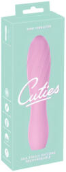  Cuties Mini 3 - akkus, vízálló, bordázott vibrátor (pink)