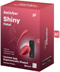 Satisfyer Shiny Petal - rádiós vibrációs tojás (piros)