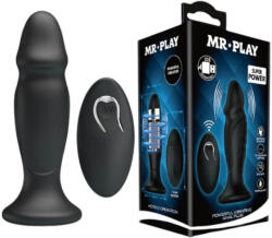  MR. PLAY - akkus, rádiós, távirányítós anál vibrátor (fekete)