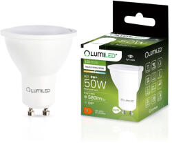 Lumileds LED izzó GU10 spotlámpa PAR16 6W = 50W 580lm 4000K semleges 120° LUMILED