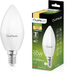 Lumileds LED izzó GYERTYA B35 E14 8W = 60W 806lm 3000K Meleg 180° LUMILED