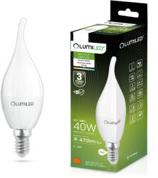 Lumileds LED izzó E14 BA35 5W = 40W 470lm 4000K Semleges 180° LUMILED