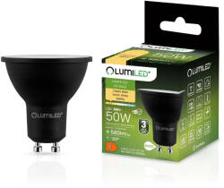 Lumileds LED izzó GU10 6W = 60W 580lm 3000K Meleg 120° Fekete LUMILED