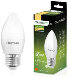 Lumileds LED izzó E27 B35 5W = 40W 470lm 3000K Meleg 180° LUMILED