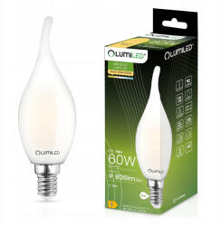 Lumileds LED lángizzó BA35 E14 7W = 60W 806lm 3000K Meleg 360° Izzószál Tejes LUMILED