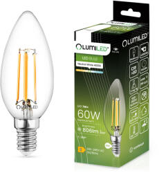 Lumileds LED izzó E14 B35 7W = 65W 806lm 4000K Semleges 360° Izzószál LUMILED