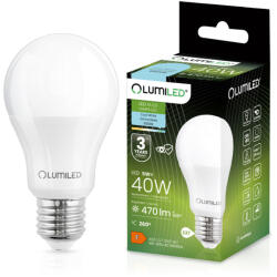 Lumileds LED izzó E27 A60 5W = 40W 470lm 6500K Hideg 260° LUMILED