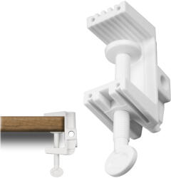  Asztali lámpa tartó, bilincs, asztallapra, fehér, Lumiled