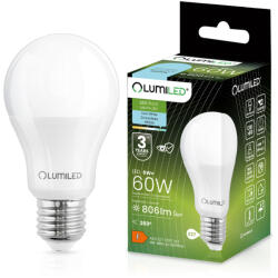 Lumileds LED izzó E27 A60 8W = 60W 806lm 6500K Hideg 260° LUMILED