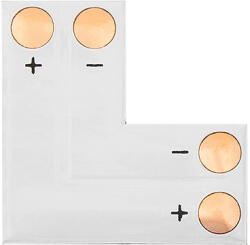 Akcesoria Lumiled LED szalagokhoz való, NYÁK-ra szerelhető, L TÍPUSÚ, 2-PIN 10mm-es, derékszögű csatlakozó