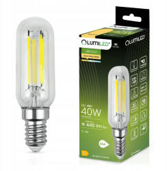Lumileds LED izzó HŰTŐBE E14 T25 4W = 40W 440lm 3000K Meleg izzószálas LUMILED