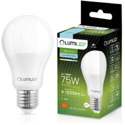 Lumileds LED izzó E27 A60 10W = 75W 1055lm 6500K Hideg 260° LUMILED