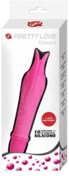 Pretty Love Vibrátor, Pretty Love, Edward, 11-15 cm, 2, 5-2, 9 cm átmérő, rózsaszín, g-pontos, szilikon, 10 rezgési mód, 1 x AAA