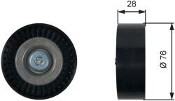 GATES Vratná/vodiaca kladka rebrovaného klinového remeňa GATES T36423 (T36423)