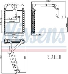 NISSENS Schimbător de căldură, încălzire habitaclu NISSENS 707326 (707326) - fixbox