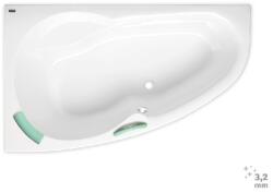 SIKO Laguna Luiza 140x95x53cm akril asszimetrikus kád, balos 160 l