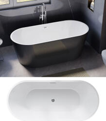 N-smart OXAN B&W szabadonálló kád 170x75x58 cm