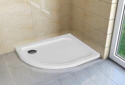 H2O Nero E Slim íves aszimmetrikus lapos zuhanytálca 100x80 jobbos