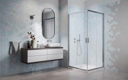 H2O Comfort C szögletes zuhanykabin 80x80 átlátszó