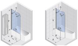 RIHO Nautic N500 Delta 150/160 kádparaván