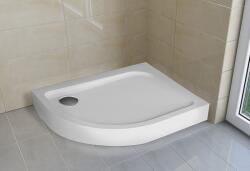 H2O Nero E íves aszimmetrikus zuhanytálca 100x80 jobbos