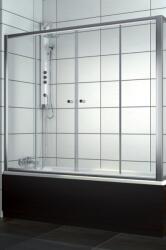 Radaway Vesta 150x150 kádparaván, átlátszó, króm