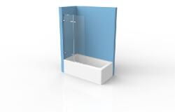 Laguna 80x150cm kádparaván, átlátszó üveg