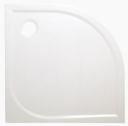 SIKO Flat akril 80x80x4cm íves fehér zuhanytálca