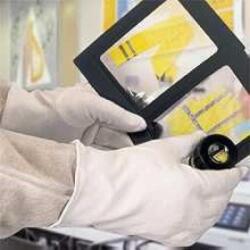  Kesztyű fehérített pamut városi illesztés white 7 (COB40-7)