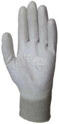  Kesztyű antisztatikus ESD minősített poliamid/karbon szürke 8 (6188)
