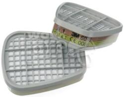  Szűrőbetét 6075 a1 szerves gőzök (1000ppm) plusz formaldehid (6 ppm) fekete (3M_6075)