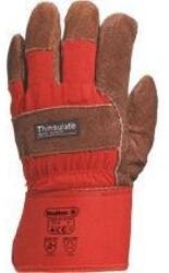  Kesztyű hasíték marhabőr 3m Thinsulate bélés brown/red 10 (DCTHI)