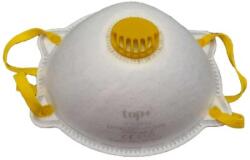  Maszk ffp2 szelepes TOP VIC821V, fehér/sárga (TOP_VIC821V)