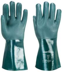 Portwest A835 Duplán mártott PVC védőkesztyű 35cm (A835GNRXXL)