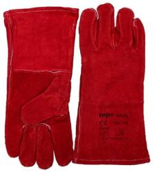 TOP WELDING-R bélelt hegesztőkesztyű, erős marhabőr, piros, 10 (TOP_WELDING-R-10)