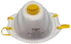 Maszk ffp2 szelepes TOP VIC823V, fehér/sárga (TOP_VIC823V)