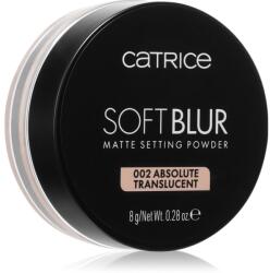 Catrice Soft Blur Matte fixáló porpúder árnyalat 002 Absolute Translucent 8 g