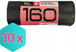 Mamuth szemeteszsák extra erős, 160L, 120x80cm, 10db/tekercs KARTON - 10 db (DA503XSZMAK5999570031932)