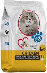 Eurocat száraz macskaeledel 1kg Csirke