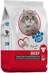 Eurocat száraz macskaeledel 1kg Marha