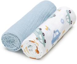 T-TOMI BIO Muslin Diapers mosható pelenkák Traffic 65x65 cm 2 db