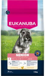 EUKANUBA 2x7, 5kg Eukanuba Premium Nutrition Senior Small Breed csirke száraz kutyatáp