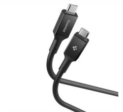 Spigen ESSENTIAL EB10020CC adatkábel (Type-C - Type-C, 100W, PD gyorstöltő, 200cm) FEKETE (ACA09460) (ACA09460)