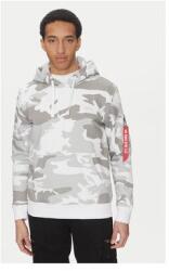 Alpha Industries férfi kapucnis pulóver, 178318C, pamut/poliészter, S méret, szürke (0000305301666_S)